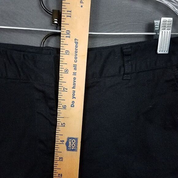 Daisy Fuentes Black Straight Leg Dress Pants Size 8 Stretch Slacks Trouser Work - Picture 13 of 14